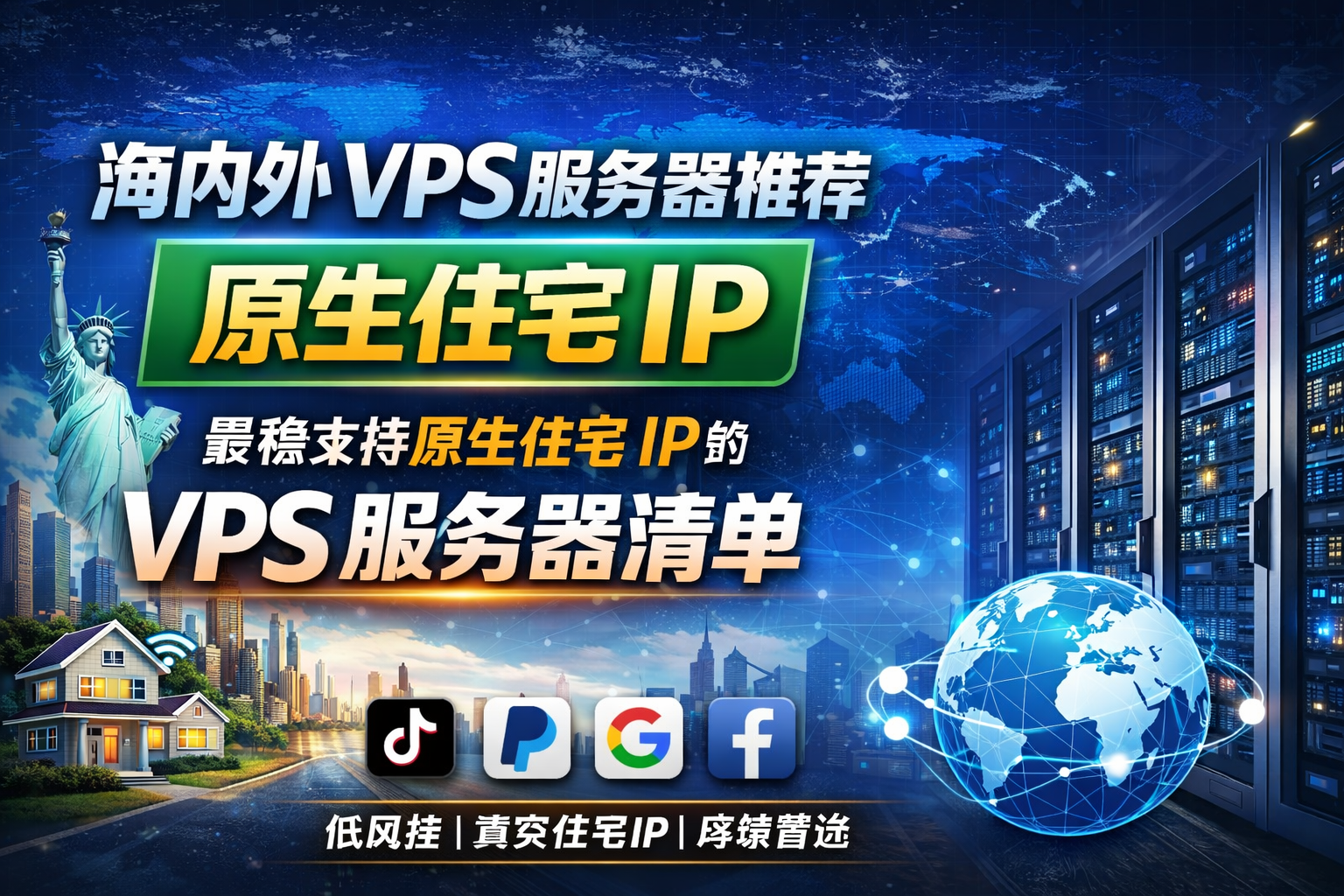实测海内外高性价比 VPS 服务器推荐｜原生住宅 IP｜注册跨境养号必看支持原生住宅 IP 的 VPS 服务器清单-智创宝库资源站